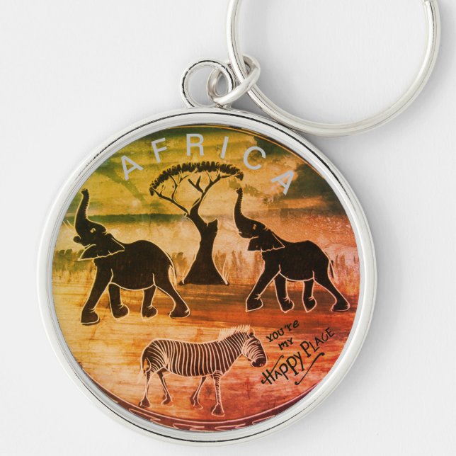 Porte-clés Créez votre propre Safari animal sauvage Kenya mag (Devant)