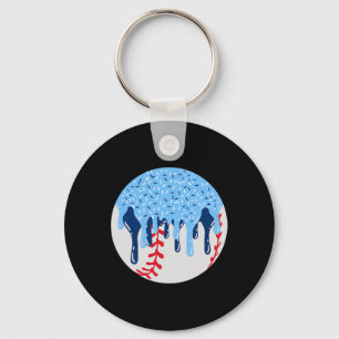 Porte-clés Crème Glacée Bleue Bysebyll Drip Avec Sprinkles Dr