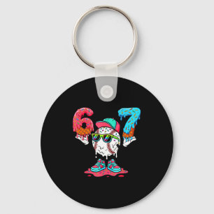 Porte-clés Crème glacée de baseball goutte numéro 67 joueur 6