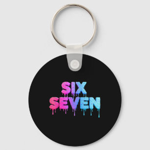Porte-clés Crème Glacée Six Seven Goutte Gen Alpha Argot 6 7
