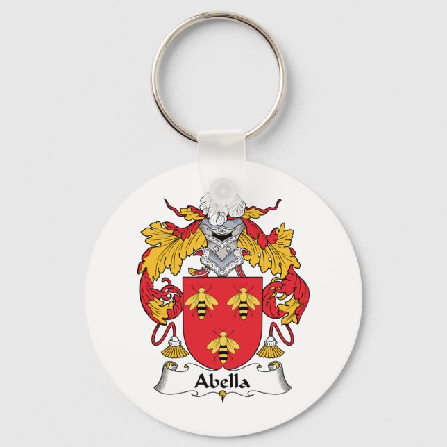 Porte-clés Crest de la famille Abella (Recto)