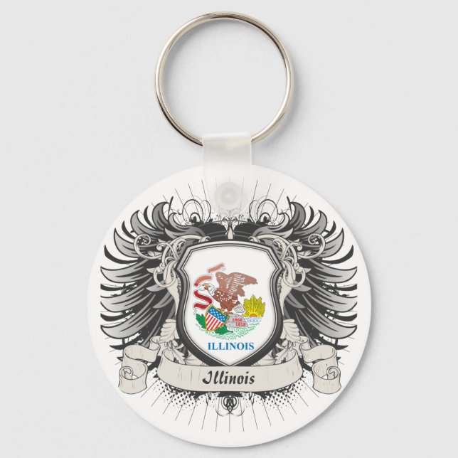 Porte-clés Crest de l'Illinois (Recto)