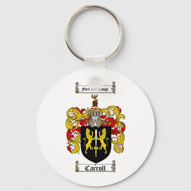 PORTE-CLÉS CRÊTE FAMILIALE DE CARROLL - MANTEAU D'ARMES DE CA (Recto)