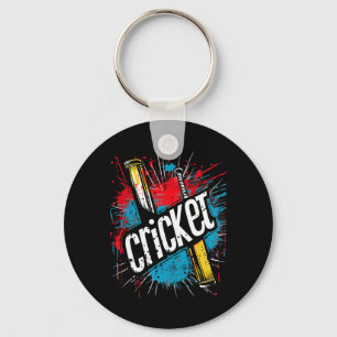 Porte-clés Cricket et pion pour sport de plein air avec prise