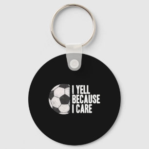 Porte-clés Crie Parce Que Je Me Soucie Drôle De Football