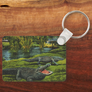 Porte-clés Crocodiles vintages, Reptiles Marine Life Animaux