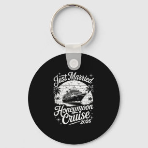 Porte-clés Croisière de lune de miel Cute juste mariés 2026 j