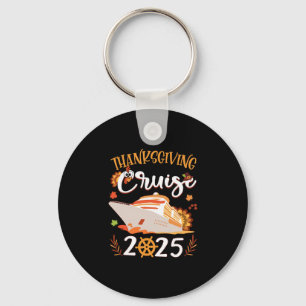 Porte-clés Croisière de Thanksgiving 2025 Dinde drôle laisse 