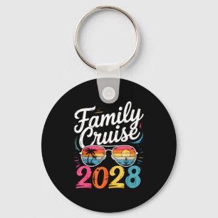 Porte-clés Croisière en famille vacances d'été 2028 tenue de