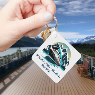 Porte-clés Croisière Navire Océan Alaska mountain