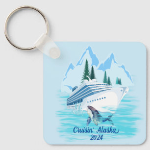 Porte-clés Croisière sur les montagnes de l'Alaska