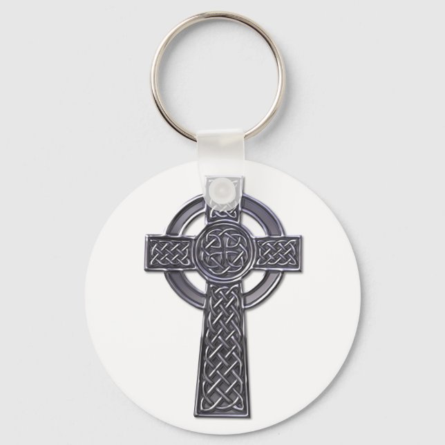 Porte-clés Croix celtique - Argent (Recto)