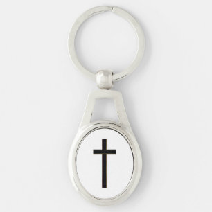 Porte-clés Croix chrétienne