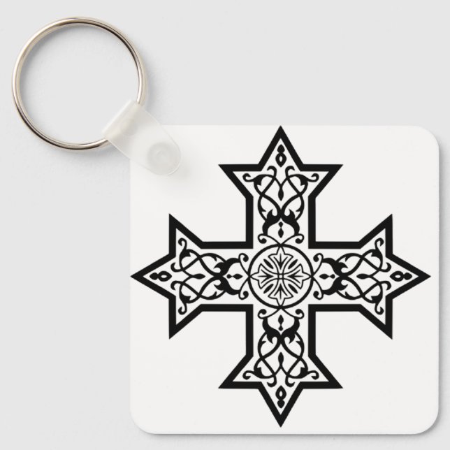 Porte-clés Croix copte (Recto)