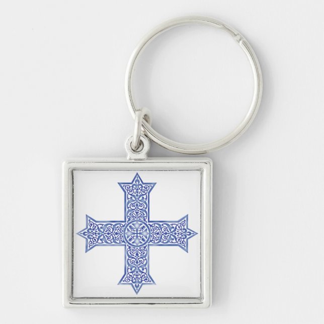 Porte-clés croix copte (Devant)