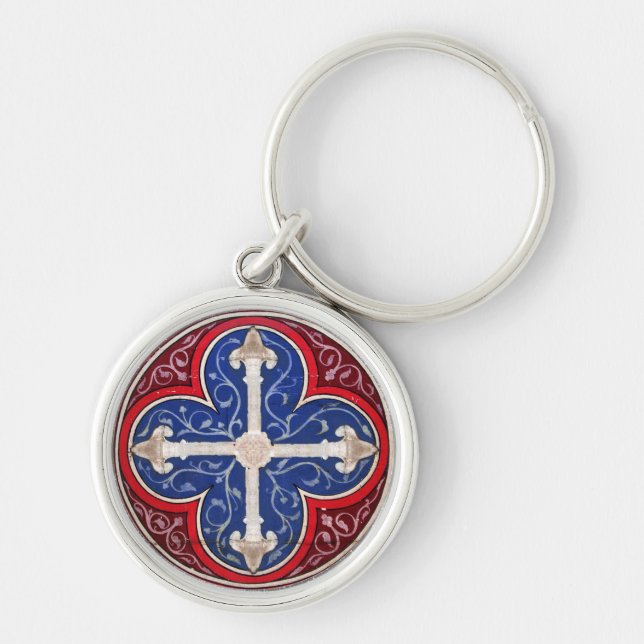 PORTE-CLÉS CROIX DE CONSÉCURITÉ ANTIQUE (Devant)