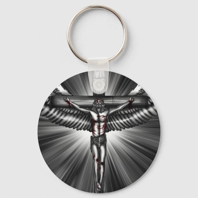 Porte-clés Croix de Jésus (Recto)