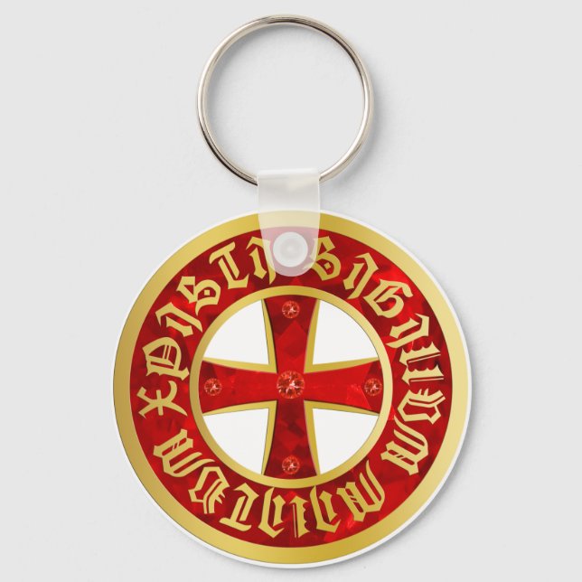 Porte-clés Croix de Templier / Croix de chevalier / Crusaders (Recto)
