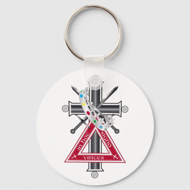 Porte-clés Croix freemasonique (Recto)