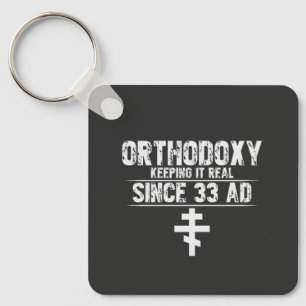 Porte-clés Croix orthodoxe l Funny Dire l Personnaliser