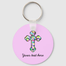 Croix rose personnalisée