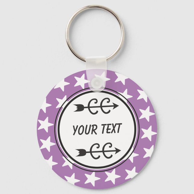 Porte-clés Cross Country PURPLE Porte - clé personnalisé (Recto)