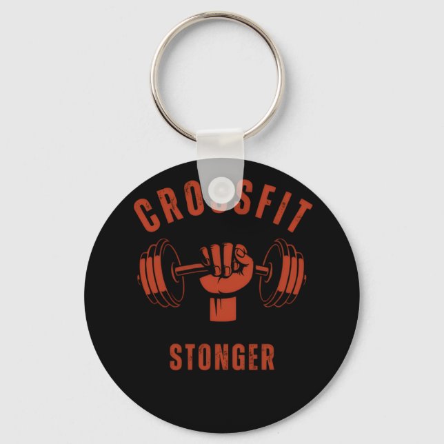 Porte-clés CrossFit Stronger--Power & Strength Mindset (Recto)