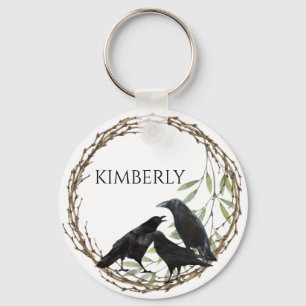 Porte-clés Crow love birds