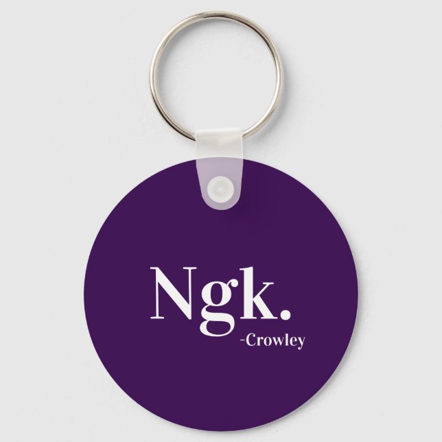 Porte-clés Crowley Ngk (Recto)