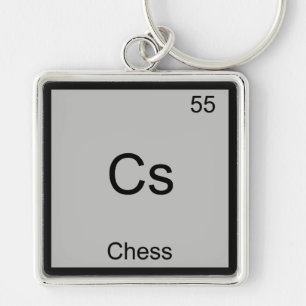Porte-clés Cs - Chess Funny Chemistry Symbole T-Shirt