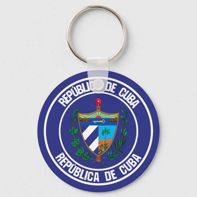 Porte-clés Cuba Round Emblem (Recto)