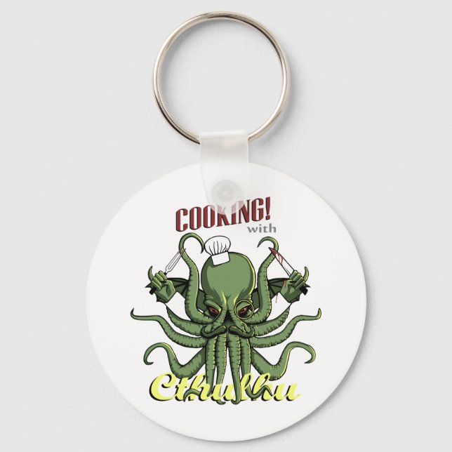 Porte-clés Cuisine avec Cthulhu (Recto)