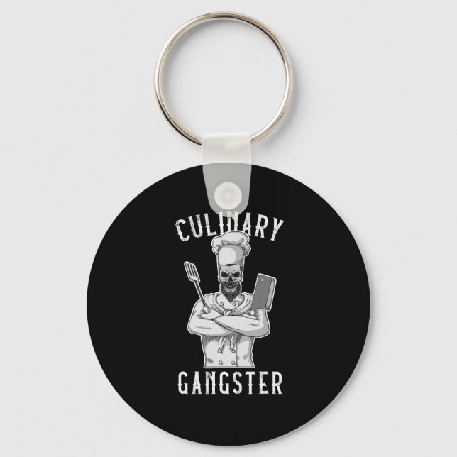 Porte-clés Cuisine Gangster culinaire Cuisine Cuisine Cuisini (Recto)