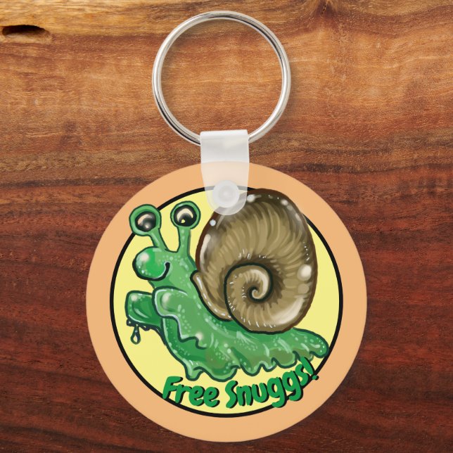 Porte-clés Cuisine Gratuite Coussins Snail Hug Emote (Recto)