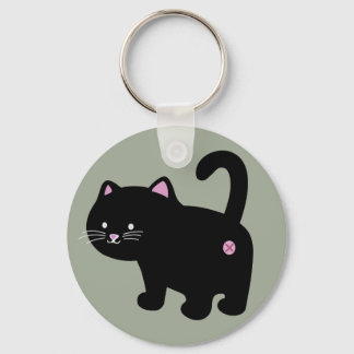 Porte-clés cul de chat noir