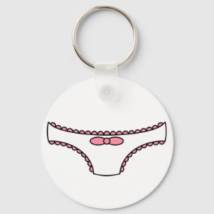 Porte-clés Culotte de frilly rose