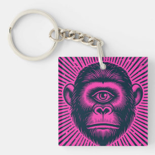 Porte-clés Culte du singe