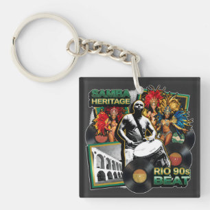Porte-clés Culture patrimoniale Samba vintage Rio de Janeiro