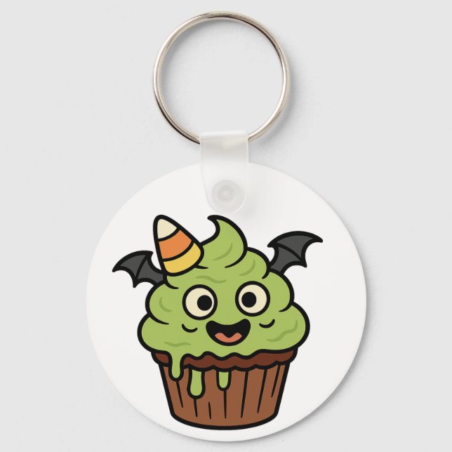 Porte-clés Cupcake Bat & maman Heart Keychain (Recto)