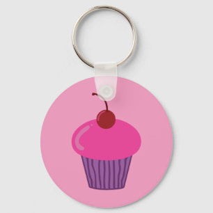 Porte-clés Cupcake rose