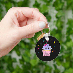 Porte-clés Cupcake Violet Mignon