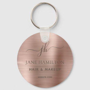 Porte-clés Custom Brushed Metal Promotional Business Name