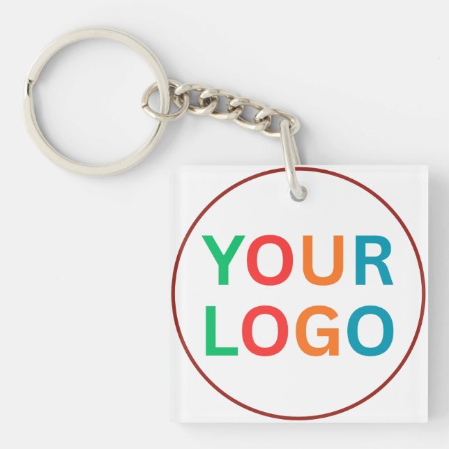Porte-clés Custom Logo Keychain for Business Branding (Devant)