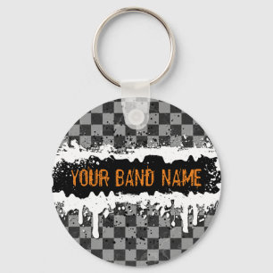 Porte-clés Custom Name Band Merch Punk Rock Music Musician