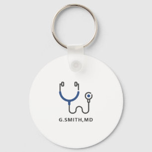 Porte-clés Custom Name   Medical Stethoscope   Doctor Nurse