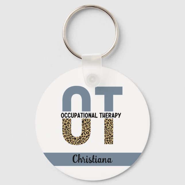 Porte-clés Custom OT Occupation Thérapie OT Cadeaux étudiants (Recto)