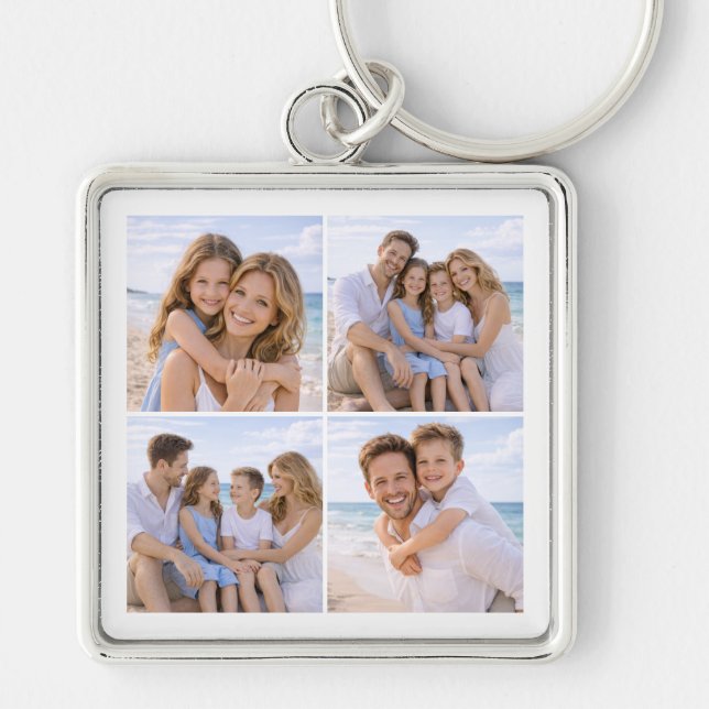 Porte-clés Custom Personalized Family Photo (Devant)