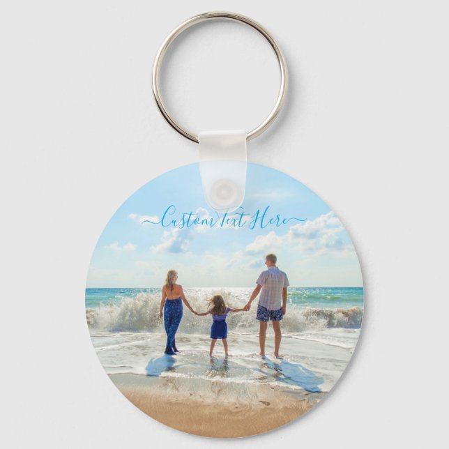 Porte-clés Custom Photo et texte - Your Own Design - Family (Recto)