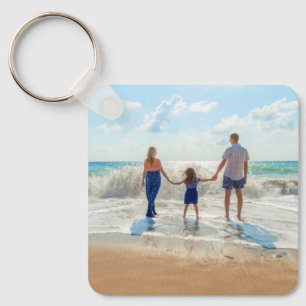 Porte-clés Custom Photo Keychain Your Family Design - Summer