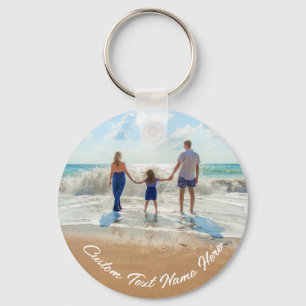 Porte-clés Custom Photo Text Name Keychain Your Family Photos